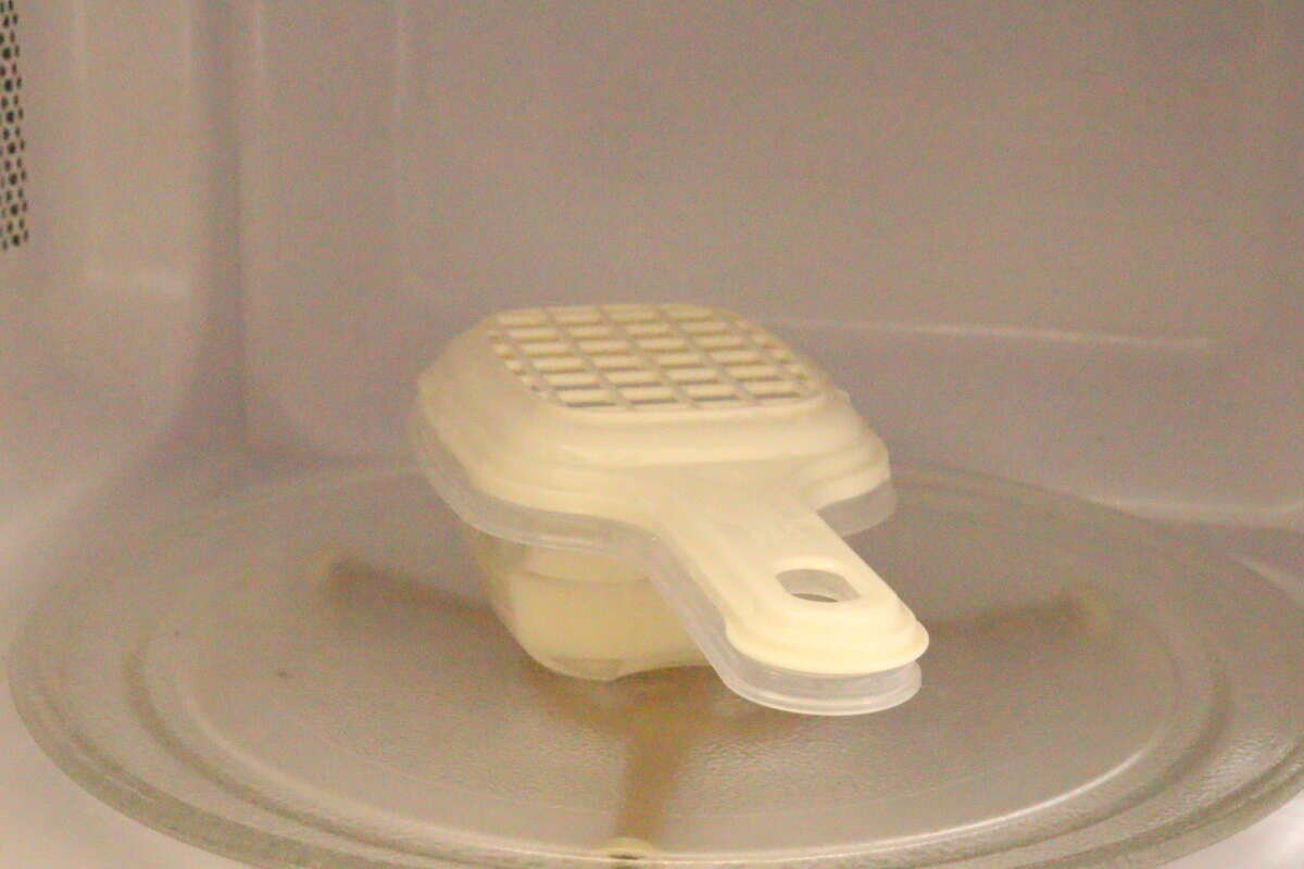 ダイソーのもちレンジを電子レンジで使用する