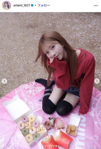 千葉恵里Instagramより