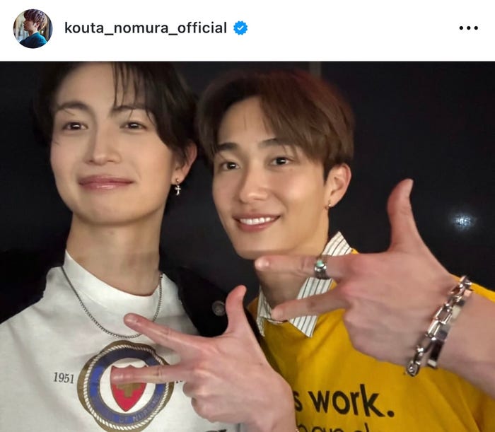 野村康太Instagramより