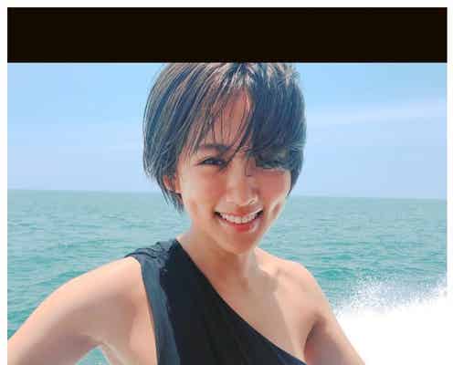 夏菜、美デコルテ&くびれ披露のSEXYドレス姿 溢れる色気に反響
