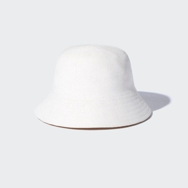 ユニクロ　夏　小物　グッズ　UVカットニットバケットハット