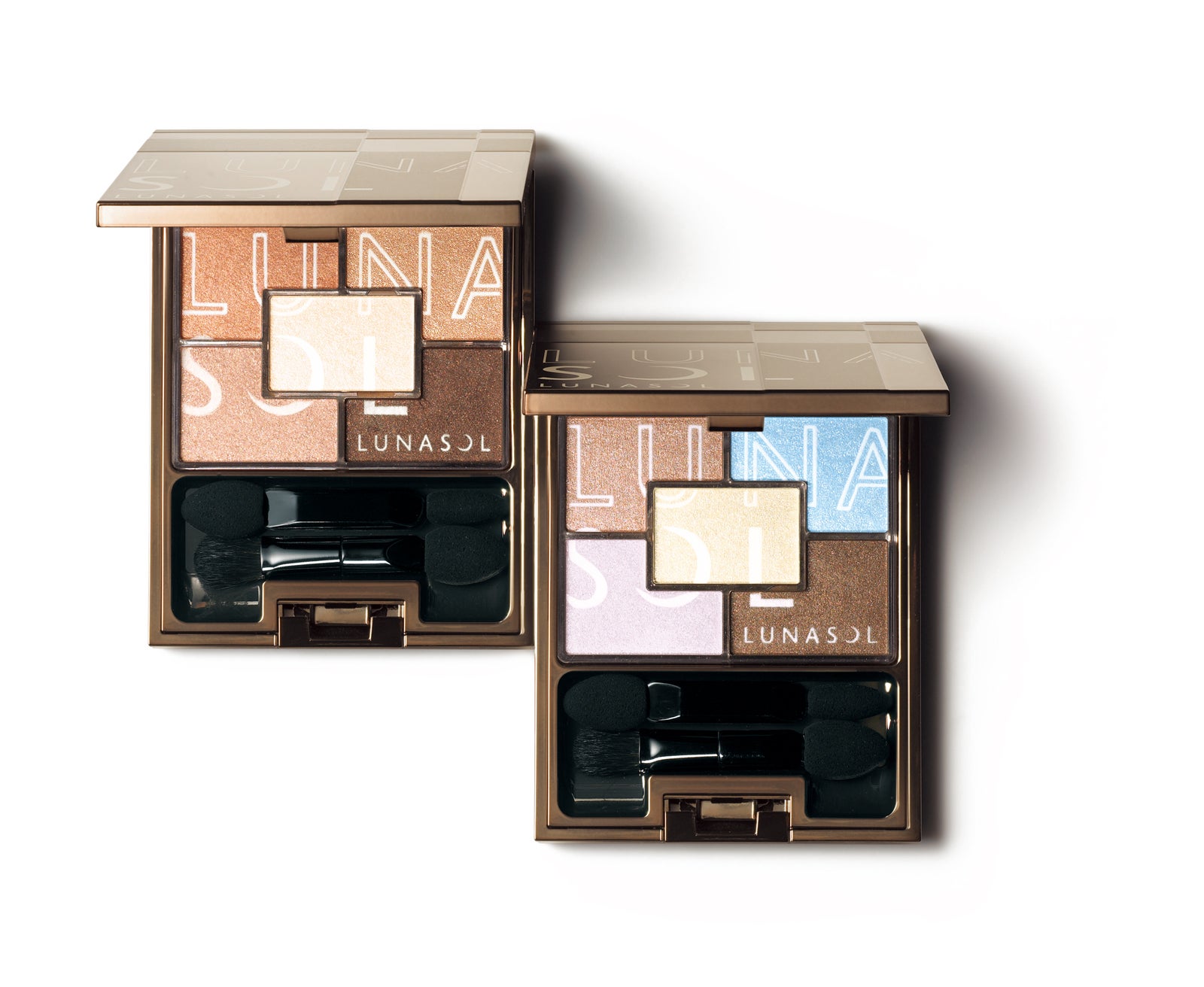 「サニーサマーアイズ」（左から）“EX01 spicy sunny collection”、“EX 02cool sunny collection”／画像提供：LUNASOL