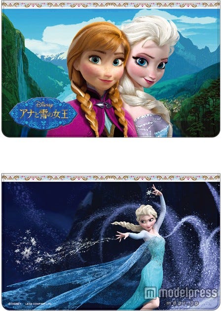 通帳ケースA(アナとエルサのデザインが入った通帳ケース)/(C)Disney
