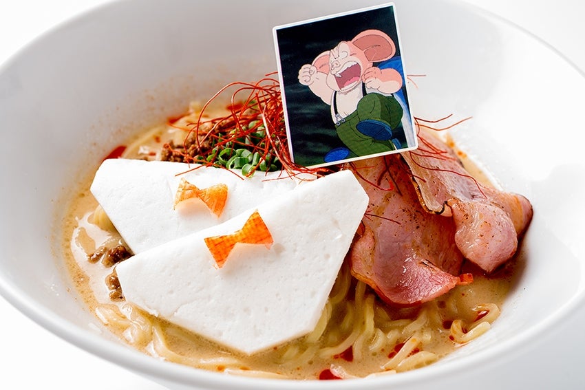 「ギャルのパンティーおくれーー！」ウーロンの炙りベーコン担々麺（C）バードスタジオ／集英社・フジテレビ・東映アニメーション