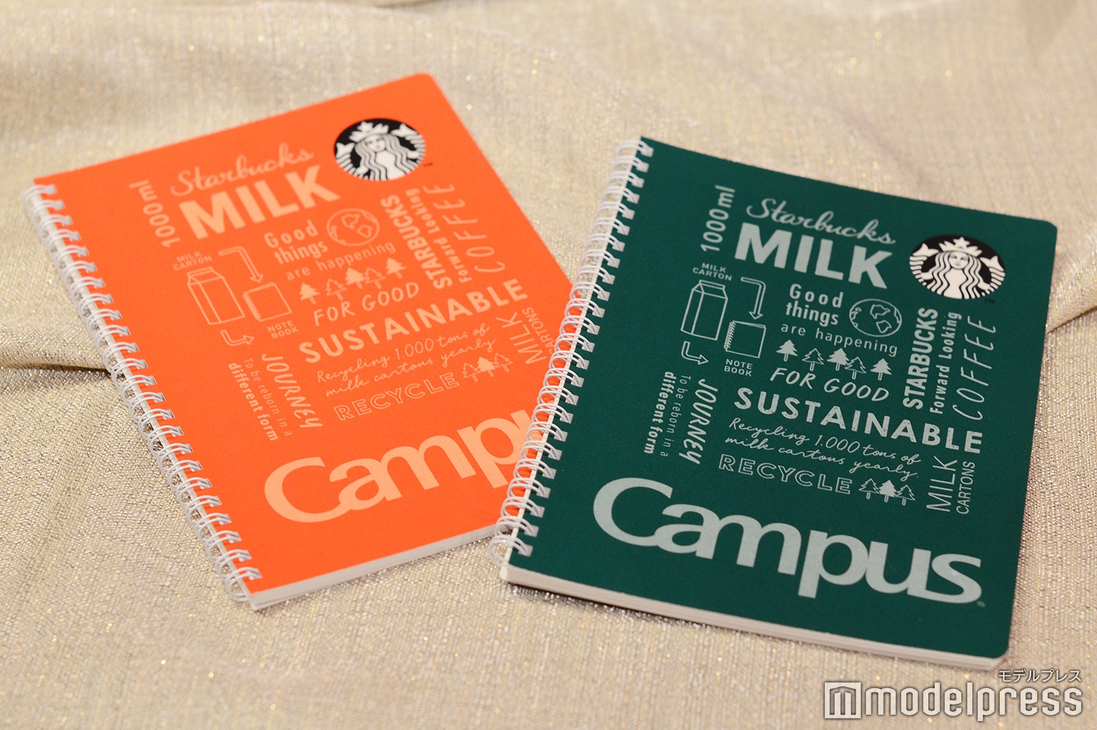 「ホリデー2020スターバックス キャンパスリングノート レッド／グリーン」（C）モデルプレス