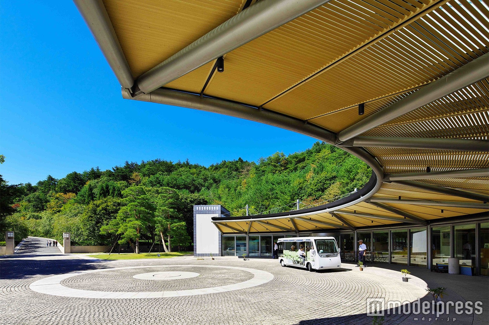 レセプション棟／画像提供：MIHO MUSEUM