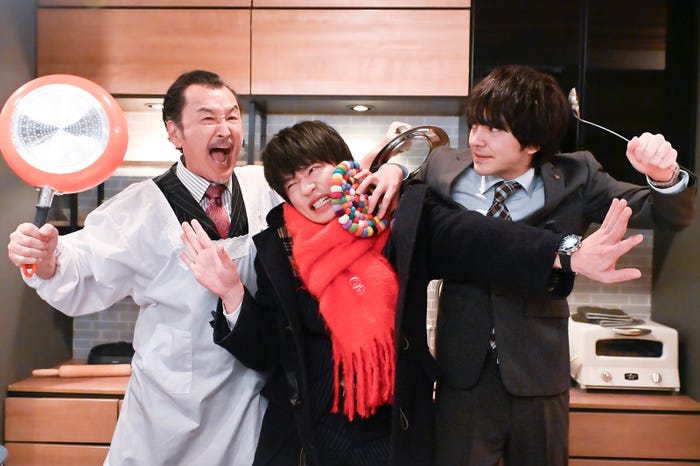 吉田鋼太郎、田中圭、林遣都「おっさんずラブ-リターンズ-」第2話(C)テレビ朝日