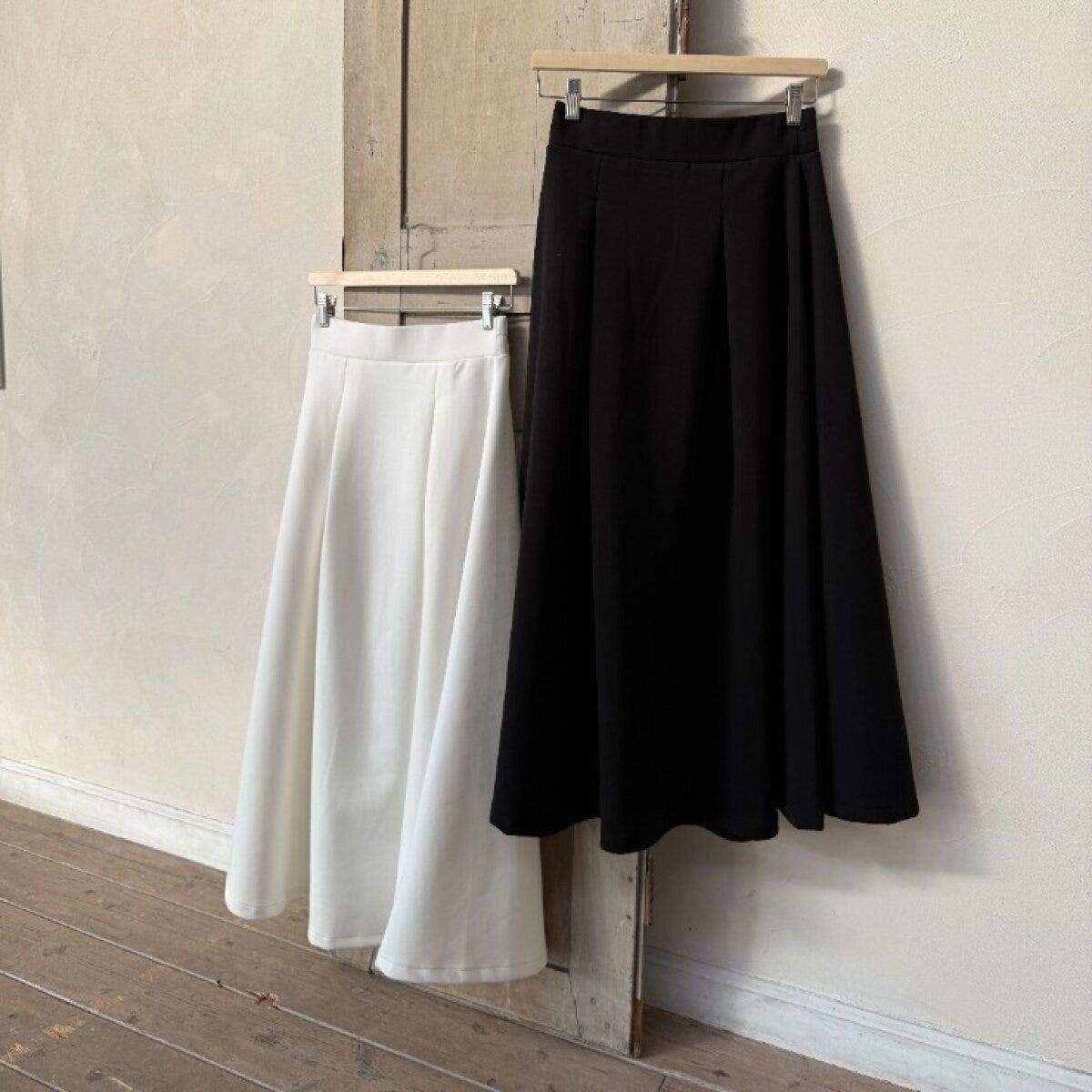 タックフレアスカート 2026しまむらレディース新作タックフレアスカート