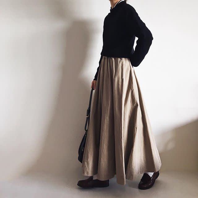 冬のマキシスカート どう着こなす バランスよくオシャレ見えするマキシスカートコーデ12選 モデルプレス