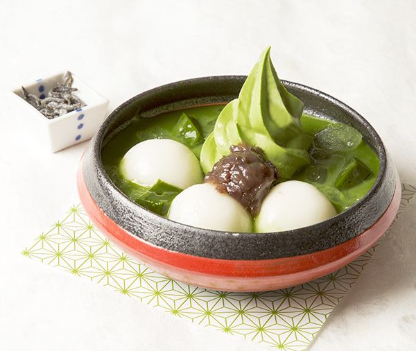 宇治抹茶白玉ソフト￥990／画像提供：クリエイト・レストランツ