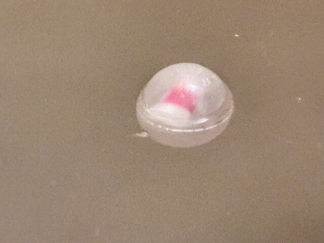 セリア ミニチュアファーストフードバスボール セリアのミニチュアファーストフードバスボールはカプセル入りのマスコット付き