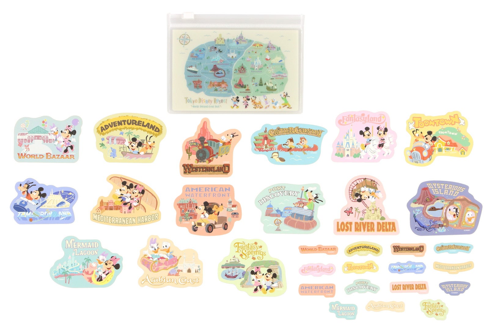 ステッカー＆スライドジップケース¥1,200（C）Disney