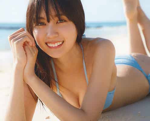 乃木坂46賀喜遥香、初水着カット解禁「今までの人生でビキニを着たことがない」<1stソロ写真集先行カット>