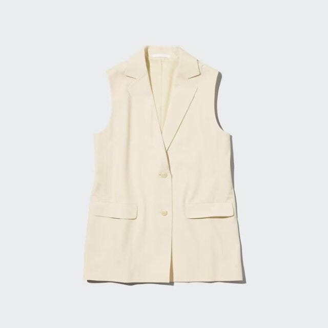 ユニクロ　uniqlo　レディース　おすすめ　オススメ　コスパ　2023　春　ベスト　ジレ　ロングジレ　ロングベスト