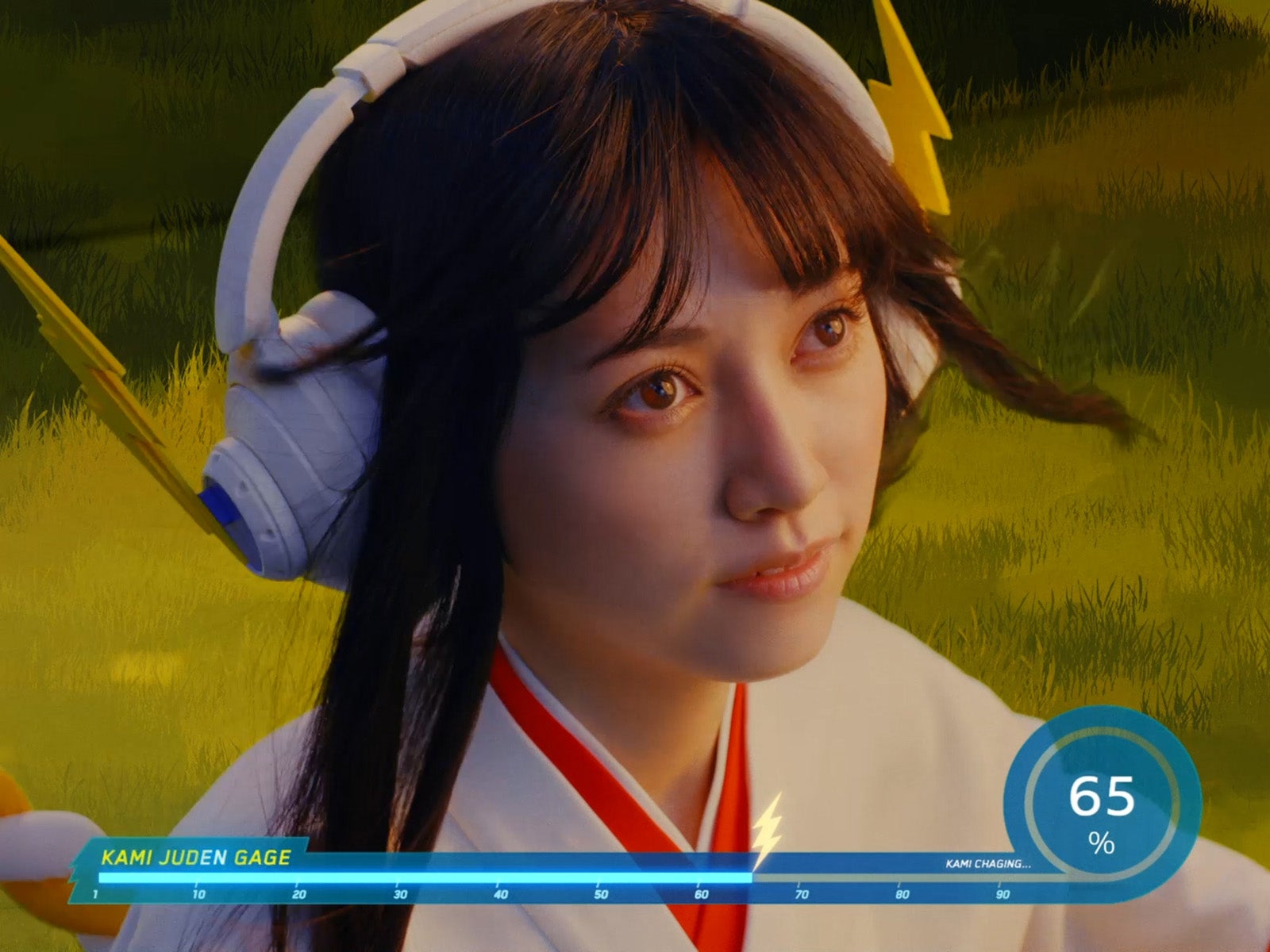 池田瑛紗／ソフトバンク新CM「神ジューデンガール」篇より（提供写真）