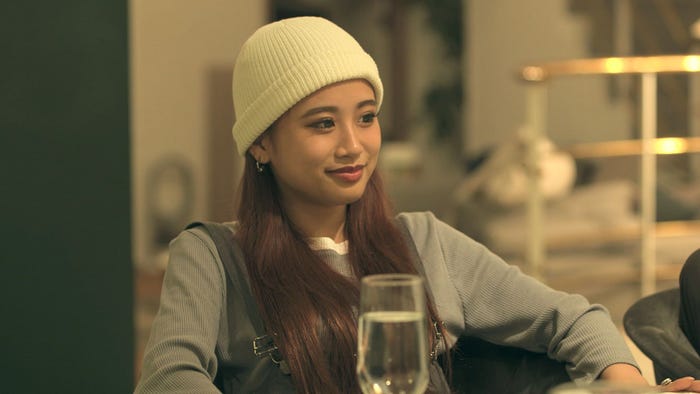 莉咲子「TERRACE HOUSE TOKYO 2019-2020」6th WEEK(C)フジテレビ/イースト・エンタテインメント