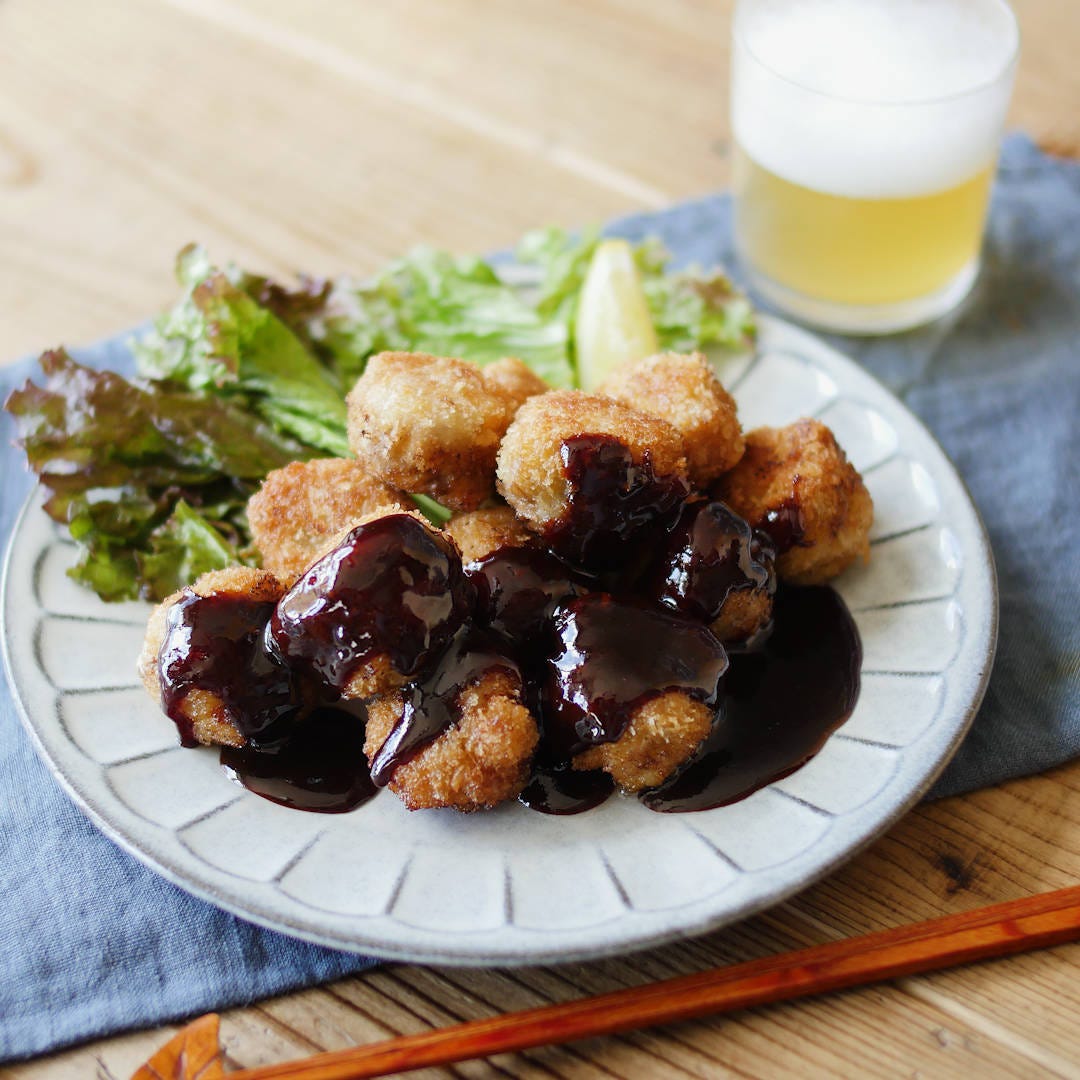 ごはんがススむ！豚こまボールの濃厚みそカツ