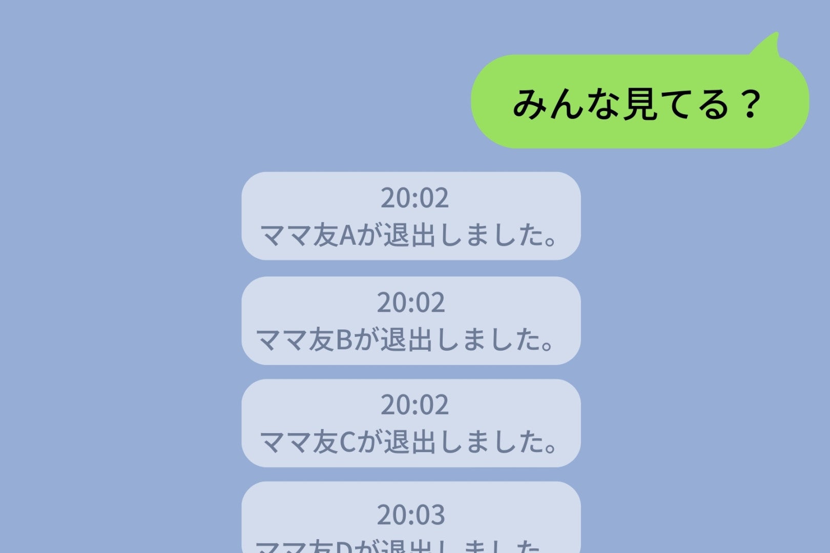 全員がグループLINEを退出した日、残されたトーク画面に並んでいたのは私の独り言だけだった