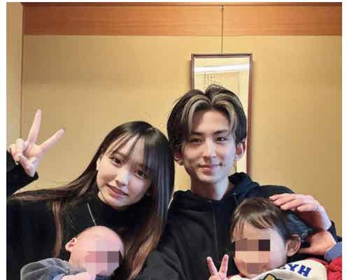 “しゅんまや”前田俊、妻・重川茉弥の19歳バースデー祝福 子ども2人との家族ショットに反響「理想の夫婦」