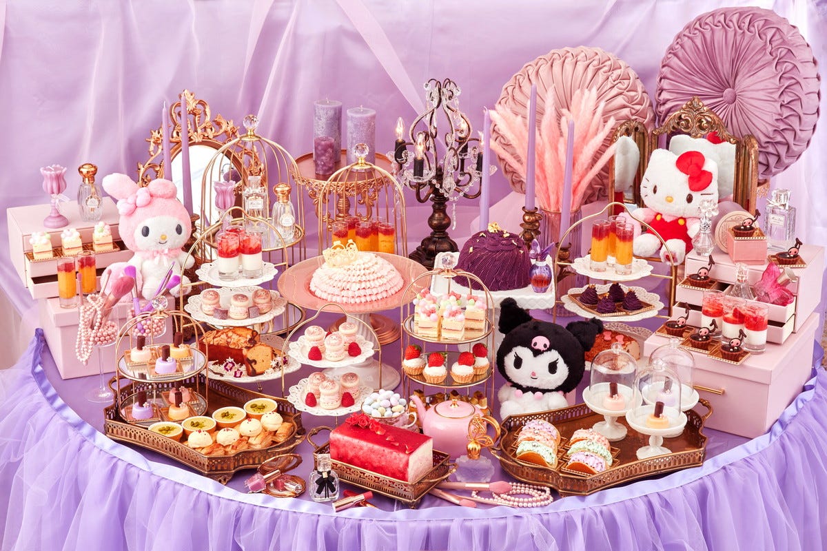 サンリオ×京王プラザホテル初のコラボスイーツブッフェ “コスメパーティ”の心ときめく世界観