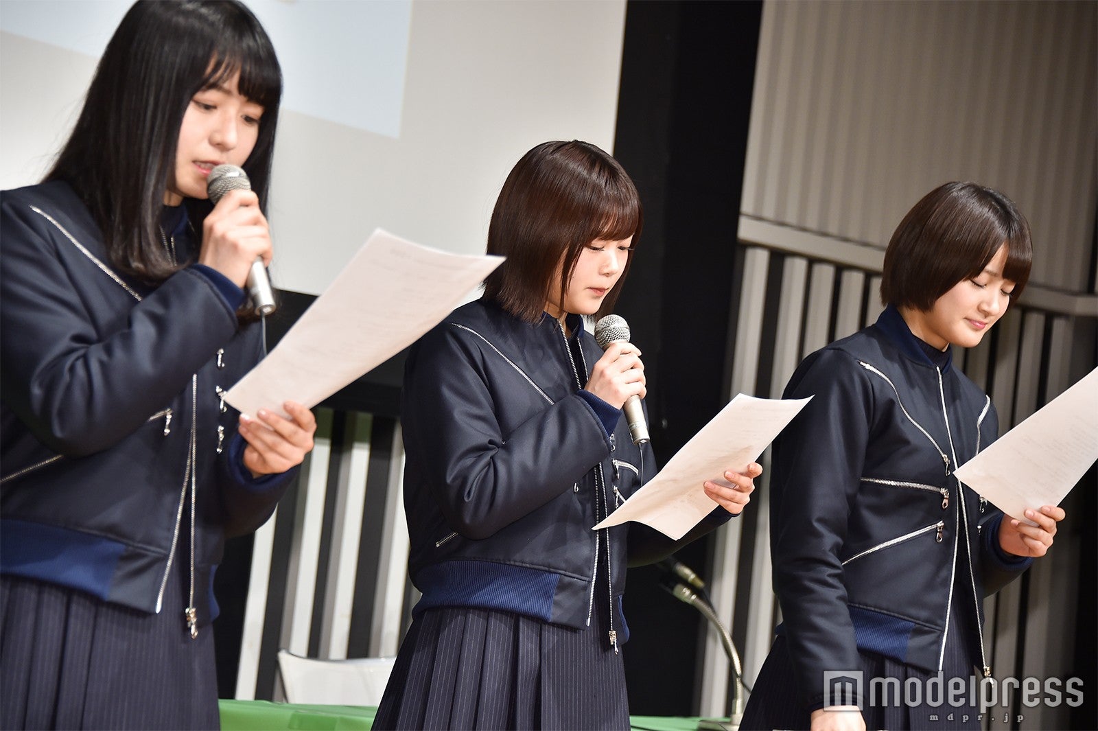 「欅坂46 こちら有楽町星空放送局」公開収録に出演した長濱ねる、尾関梨香、織田奈那 （C）モデルプレス