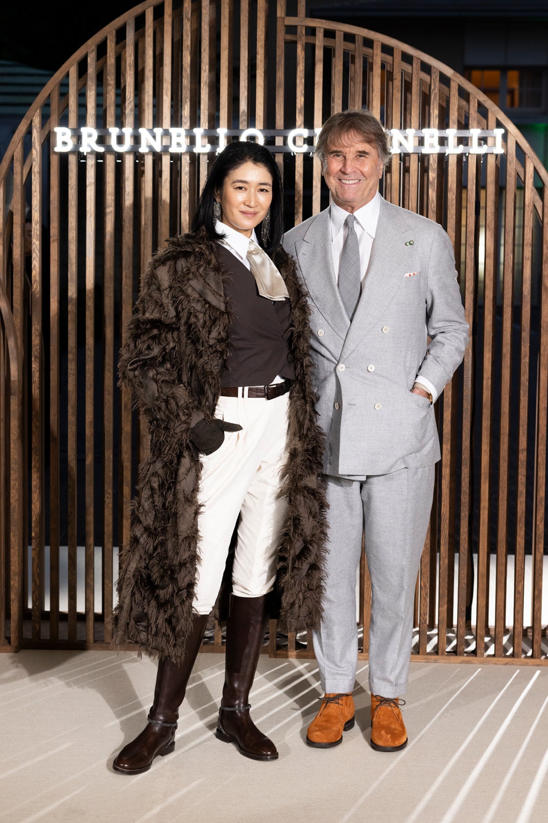 ⼩雪、ブルネロ・クチネリ氏（C）Brunello Cucinelli