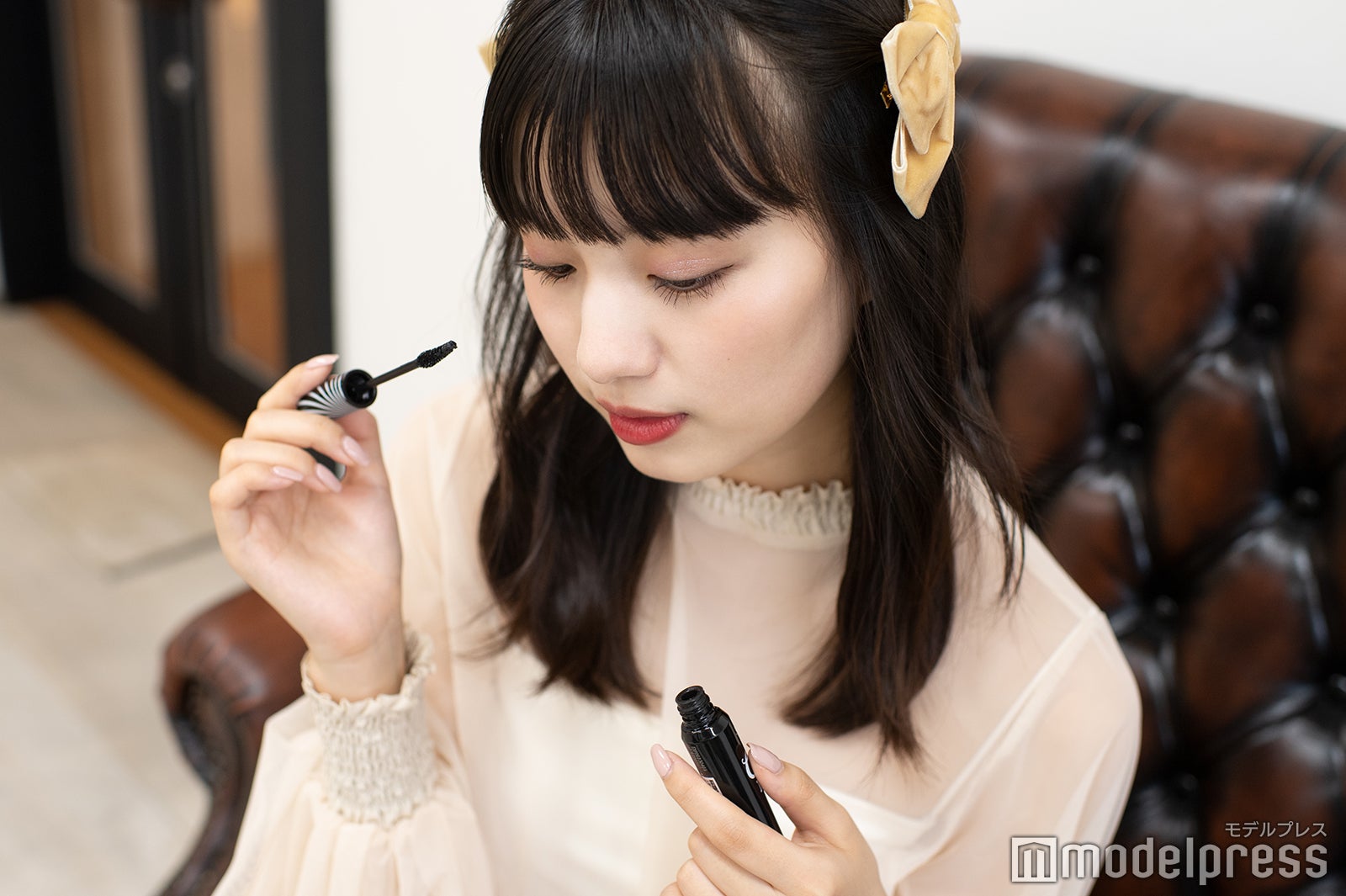 マスカラはETUDE HOUSEの1本で綺麗に（C）モデルプレス
