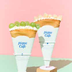 白桃クレープ¥1290、マスカットクレープ¥1340/提供画像