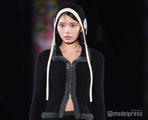 川口ゆりな、ほっそりウエスト&美脚に視線集中【札幌コレクション 2024 A/W】