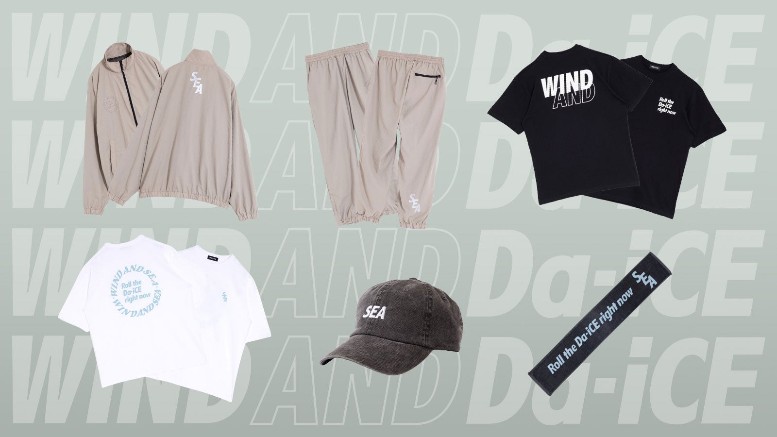 Da-iCE×WIND AND SEAコラボアイテム一覧（提供写真）