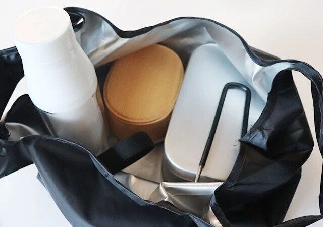 洗えるランチエコバッグ　収納例