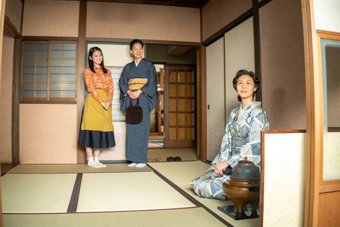 今田美桜、江口のりこ、松嶋菜々子「あんぱん」第111話(C)NHK