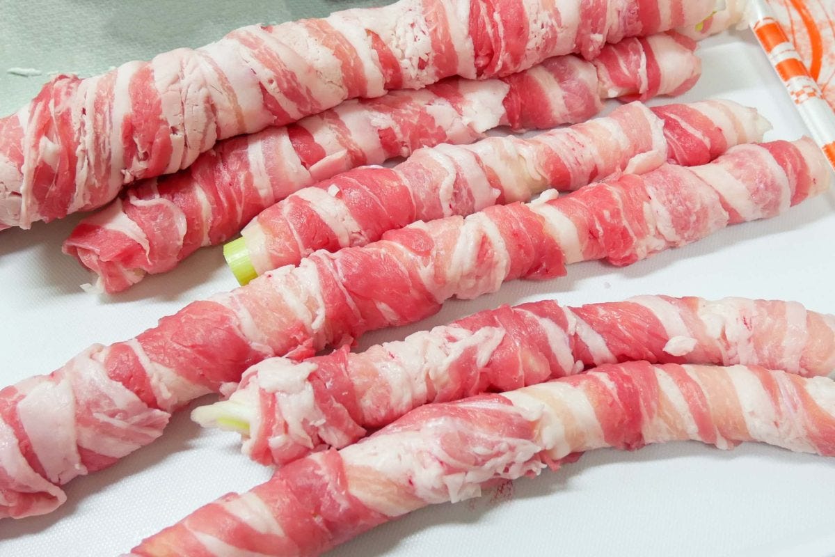 長ねぎのとぐろ焼き