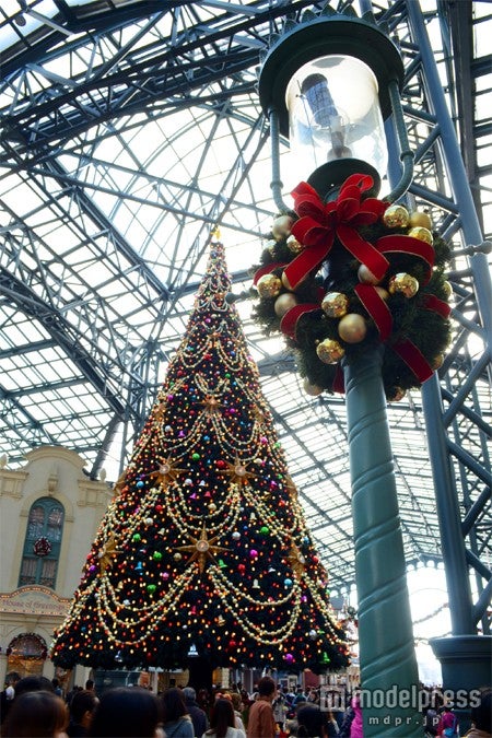 ワールドバザールの巨大なクリスマスツリー/東京ディズニーランド