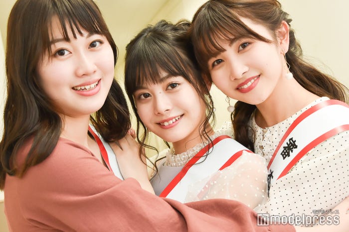 森千瑛香、中野唯、西村未来望(C)モデルプレス