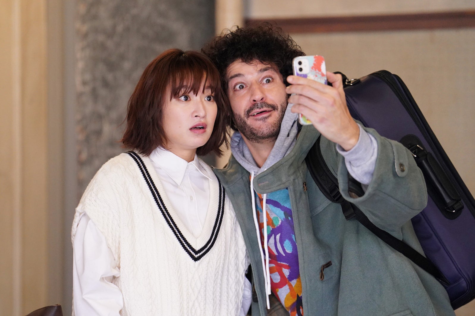 門脇麦、ロイック・ガルニエ／「リバーサルオーケストラ」第2話より（C）日本テレビ