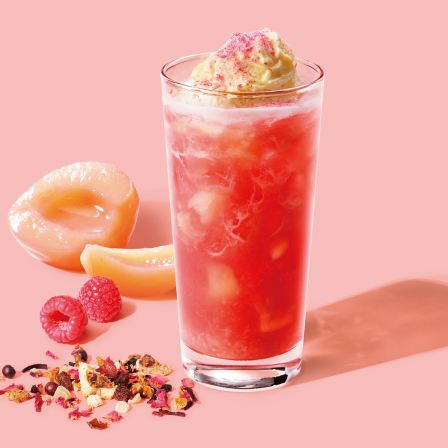 スタバ Sakura ピーチ ラズベリー ティー フラペチーノ 六本木ヒルズ内ティー特化型店限定で登場 モデルプレス