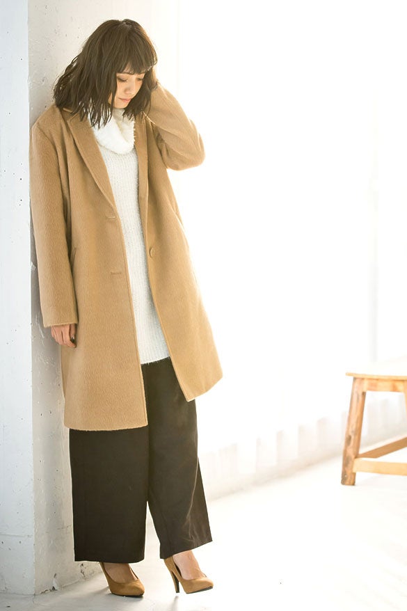 テトロンシャギーチェスターコート「Re:EDIT by GALSTAR」4,998円（税込）／画像提供：Re:EDIT by GALSTAR