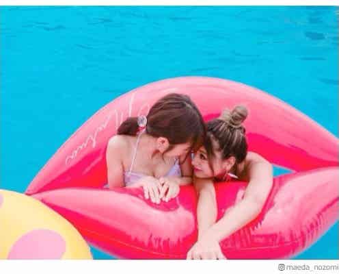 まえのん&みちょぱ、谷間チラ見せビキニでいちゃいちゃ“夫婦”ショットに歓喜の声