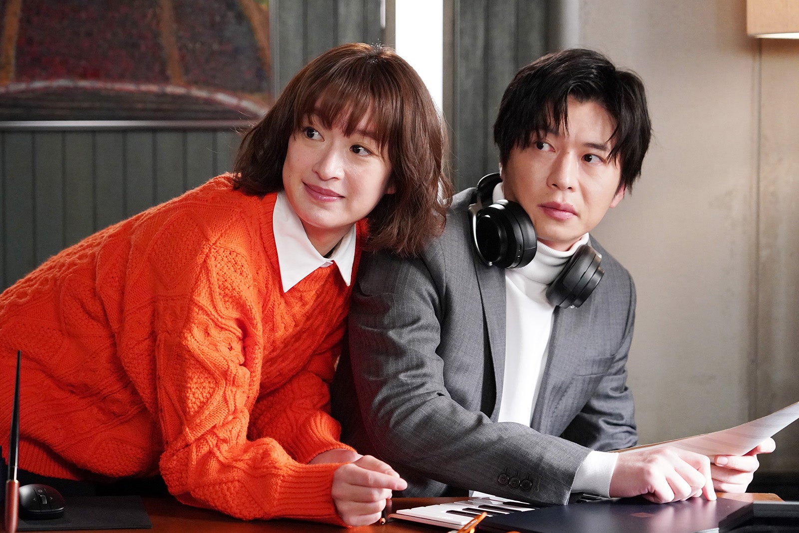 門脇麦、田中圭／「リバーサルオーケストラ」第4話より（C）日本テレビ