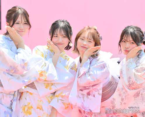 女子小中高生に人気のYouTube発めるぷち、涼しげな浴衣姿で選抜生4人集結【GAKUSEI RUNWAY 2024 SPRING&SUMMER】