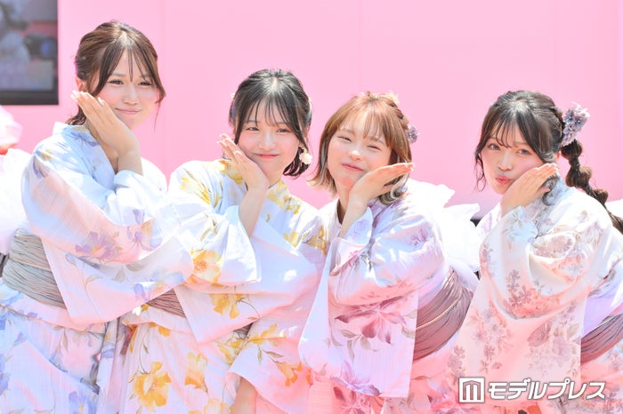 女子小中高生に人気のYouTube発めるぷち、涼しげな浴衣姿で選抜生4人集結【GAKUSEI RUNWAY】