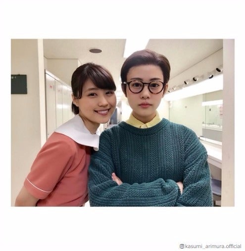 有村架純、話題の「おげんさん」高畑充希と「お父さんとみね子」2ショット 裏設定も