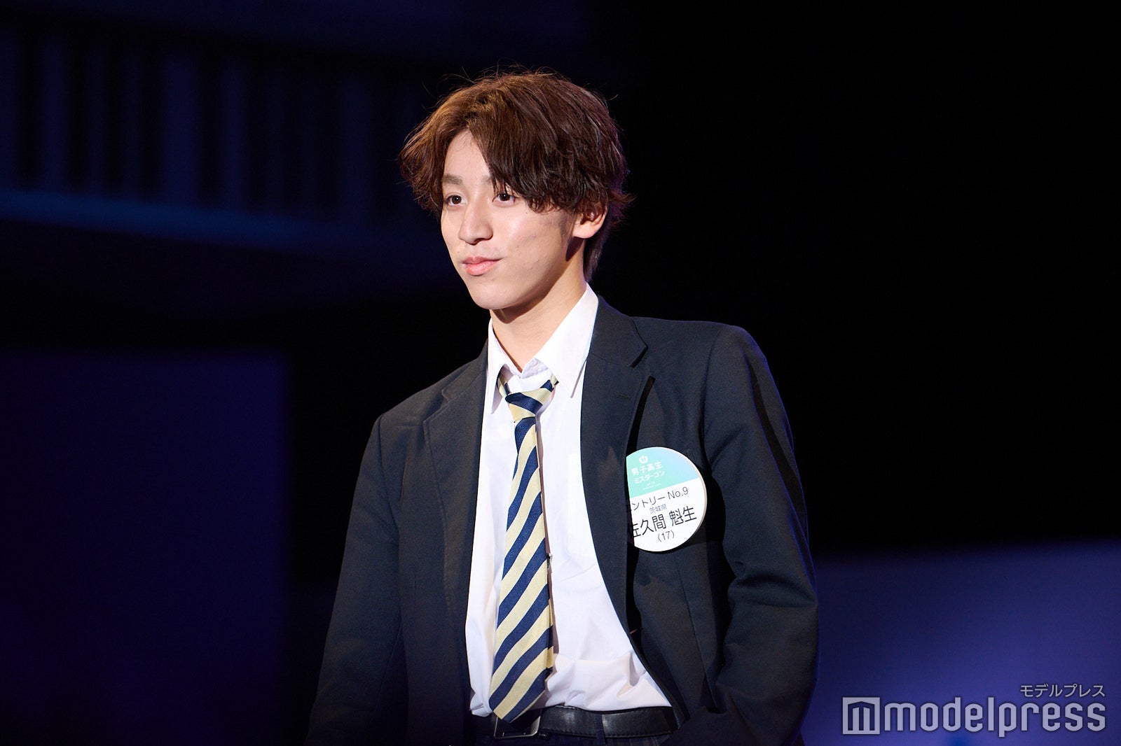 佐久間魁生くん「男子高生ミスターコン2023」ファイナル審査の様子（C）モデルプレス