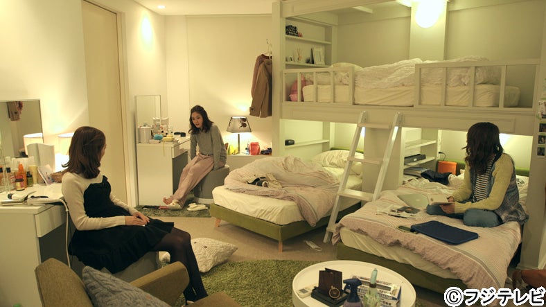 永谷真絵、筧美和子、住岡梨奈／「テラスハウス」12月2日放送回より