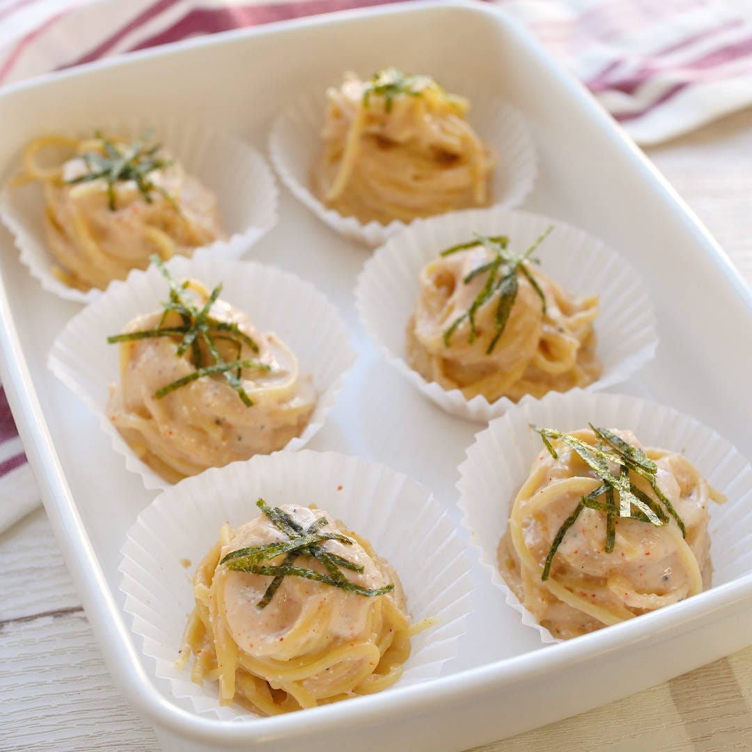 【作り置き】パクッとおいしい！お弁当に「ひとくち明太クリームパスタ」