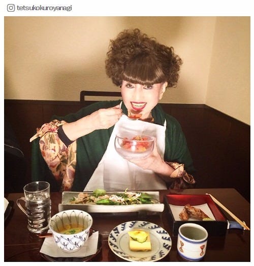 食欲旺盛!この後お肉を食べるそう/黒柳徹子Instagramより