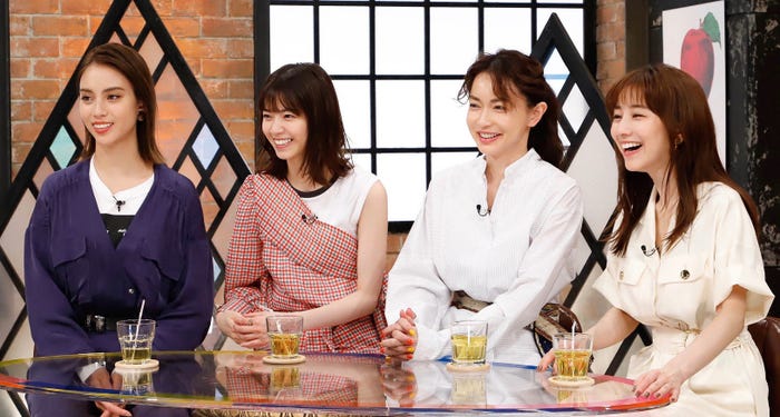 滝沢カレン、西野七瀬、長谷川京子、田中みな実(C)カンテレ