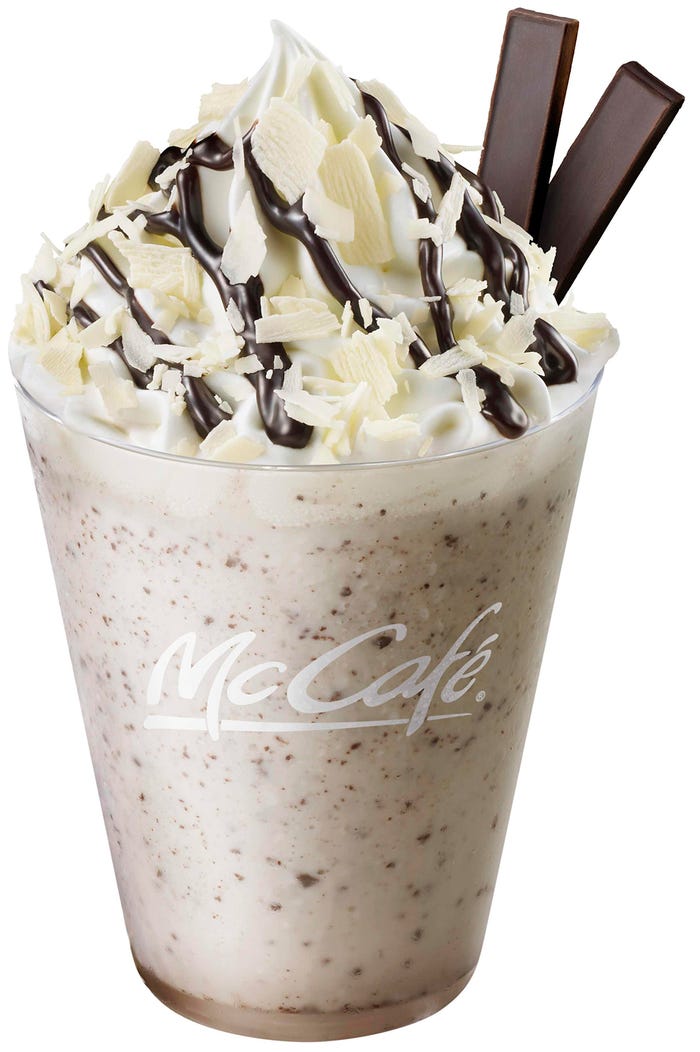 プレミアムホワイトチョコレートフラッペ/画像提供:日本マクドナルド