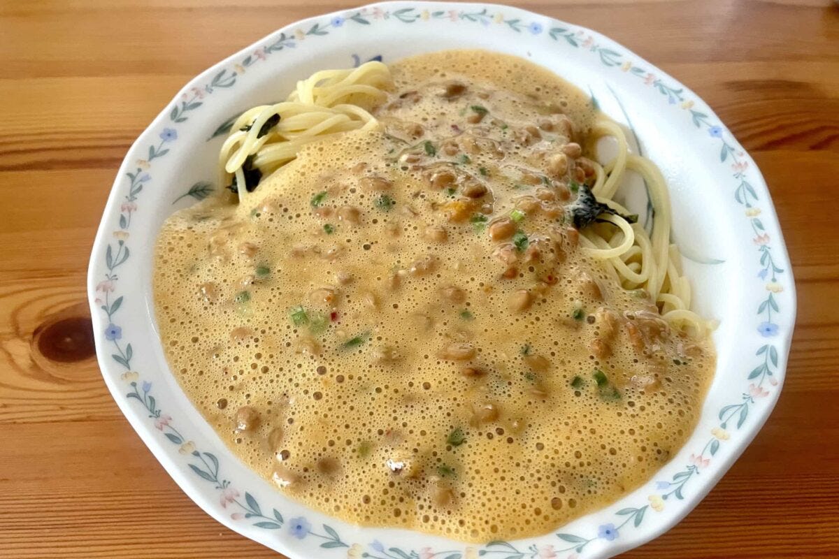 どハマり納豆パスタ